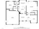 Detailed floor plan of the home, showcasing layout of rooms and dimensions at 109 Lake Point Dr, Clayton, NC 27527