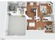 Detailed floor plan showcasing the layout of the home with multiple bedrooms, bathrooms, and living spaces at 109 Lake Point Dr, Clayton, NC 27527