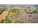 Aerial view showcasing a blend of wooded and open land with other houses nearby at 1101 Dimmocks Mill Rd, Hillsborough, NC 27278