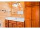 Bathroom featuring a sink with drawers and a large mirror at 1101 Dimmocks Mill Rd, Hillsborough, NC 27278