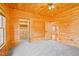 Bedroom featuring a ceiling fan, walk-in closet, and an ensuite bathroom at 1101 Dimmocks Mill Rd, Hillsborough, NC 27278