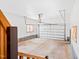 Spacious two car garage with an automatic door opener and stairs to the house at 1101 Dimmocks Mill Rd, Hillsborough, NC 27278