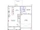 First-floor floor plan featuring a kitchen, Gathering room, eat-in, guest suite, garage, porch, and bathroom at 130 Cordoba Dr, Franklinton, NC 27525