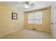 Comfortable bedroom with carpet, ceiling fan, a window with natural light, and closet at 1317 Swallow Dr, Raleigh, NC 27606