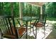 Outdoor patio with table and chairs at 1423 Alderman Cir, Raleigh, NC 27603