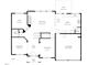 Layout of first floor, showing Gathering room, kitchen, living room, and two-car garage at 201 Masterwood Way, Morrisville, NC 27560