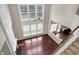 Living Room with large windows and hardwood floors at 201 Masterwood Way, Morrisville, NC 27560