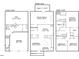 Detailed floor plan layout of home, showcasing the room dimensions on all three floors at 2060 Jersey City Pl, Apex, NC 27523