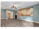 Spacious bedroom features neutral decor, recessed lighting, a ceiling fan, and modern vinyl plank flooring at 224 Oakcrest Dr, Wake Forest, NC 27587