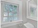 Charming bathroom featuring a sink, mirror, and a decorative window with privacy film at 225 Vance St, Chapel Hill, NC 27516