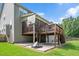 Backyard featuring deck and a basketball hoop at 232 Randleman Ct, Holly Springs, NC 27540
