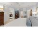 Spacious main bedroom boasting ample closet space, soft lighting, and tranquil decor at 2813 Market Bridge Ln # 104, Raleigh, NC 27608