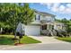 Charming two-story house with well-kept lawn, garage, inviting front porch, and neutral color palette at 409 Kilcornac Ct, Fuquay Varina, NC 27526