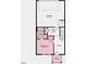 First-floor floor plan featuring a bedroom, bathroom, foyer, porch and garage at 424 Rowe Way, Knightdale, NC 27545