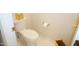 Close up of the toilet with gold fixtures at 4810 Glenmist Ct, Raleigh, NC 27612