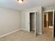 Bedroom with closet; it offers ample storage and organization at 656 Barneswyck Dr, Fuquay Varina, NC 27526