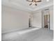 Bedroom with neutral paint and plush carpet with view to open door at 80 Birchtop Cir, Zebulon, NC 27597
