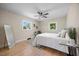 Cozy bedroom with hardwood floors, neutral walls, and bright natural light at 800 Camden Ave, Durham, NC 27701