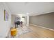 Functional office space with wood floors, a work desk, decorative rug, and natural lighting at 800 Camden Ave, Durham, NC 27701