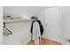 Walk-in closet with storage and natural light at 100 Donald Dr, Pittsboro, NC 27312