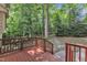Spacious wooden deck overlooking the lush backyard at 100 Windvale Ct, Cary, NC 27518