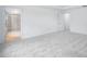 The main bedroom offers new carpeting, a neutral color palette and an ensuite bathroom at 1061 Hardin Hill Ln, Knightdale, NC 27545