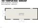 Floor plan of a workshop that measures 39'4