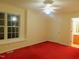 Bedroom featuring neutral walls, ceiling fan, carpet, and closet at 1098 Blackstone Dr, Creedmoor, NC 27522