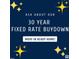 Advertisement promoting a 30-year fixed rate buydown, move in ready home, and equal housing opportunity at 140 N Keatts Winner Ct, Wilson's Mills, NC 27520