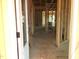 Interior framing showcasing structural elements and the layout of a new home at 1413 Malcus Ct # 61, Fuquay Varina, NC 27526