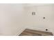 Empty laundry room with tile flooring and washer hookups at 1613 Patterson Grove Rd, Apex, NC 27502