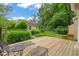 Relaxing deck with lounge chairs, ideal for enjoying the outdoors and entertaining guests at 20 Timberlyne Rd, Chapel Hill, NC 27514