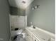 Clean, bright bathroom with modern vanity, sink, and fixtures at 202 S Pearl St, Princeton, NC 27569