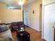 Inviting living room featuring neutral walls, hardwood flooring, and an open layout at 220 Howard St, Burlington, NC 27217