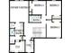 Second floor plan showing the owner's retreat, owner's bath, utility, three bedrooms, and a full bathroom at 25 Cozy Hvn, Fuquay Varina, NC 27526