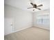 Bedroom features a ceiling fan and natural light from the window at 3661 Manifest Pl, Cary, NC 27519