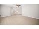Bonus room features neutral walls and carpeting and a ceiling fan at 3661 Manifest Pl, Cary, NC 27519
