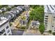 Aerial view of historic homes near modern apartment buildings at 407 N Boylan Ave, Raleigh, NC 27603