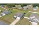 Aerial view of a Gathering-friendly neighborhood featuring well-maintained homes, green lawns, and a community-oriented atmosphere at 41 Liam Dr, Broadway, NC 27505