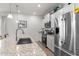Modern kitchen with granite countertops, stainless steel appliances, and ample counter space at 41 Liam Dr, Broadway, NC 27505