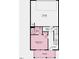 Layout of lower level shows garage, bedroom, foyer, bath, drop zone, and porch at 430 Rowe Way, Knightdale, NC 27545