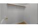 Bedroom closet featuring a clothes rack and wood flooring at 6008 Chittim Ct, Raleigh, NC 27616