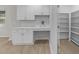 Well-lit office area with custom cabinets, lots of storage, and clean and modern features at 6008 Chittim Ct, Raleigh, NC 27616
