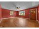 Spacious living room featuring hardwood floors and abundant natural light, offering a comfortable and inviting atmosphere at 1051 Old Us 421, Lillington, NC 27546