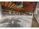 Spacious warehouse featuring high ceilings, concrete floors, block walls, and hanging fan at 1085 Old Us 421, Lillington, NC 27546