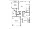 Detailed first floor plan showcases the layout with three bedrooms, two bathrooms, kitchen, garage, and Gathering room at 109 Arundel Dr, Archer Lodge, NC 27527