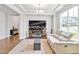 Comfortable living room with lots of natural light and modern decor at 121 Canyon Gap Way, Raleigh, NC 27610
