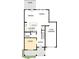 Layout of first floor showcasing the kitchen, living room, study, and garage at 121 Restful Point, Fuquay Varina, NC 27526
