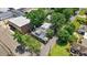 Aerial view of a stately building and surrounding landscaping at 125 W Pine St, Pine Level, NC 27568