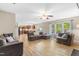 Spacious open-concept living area with modern flooring and abundant natural light at 2011 Unbridled Dr, Knightdale, NC 27545